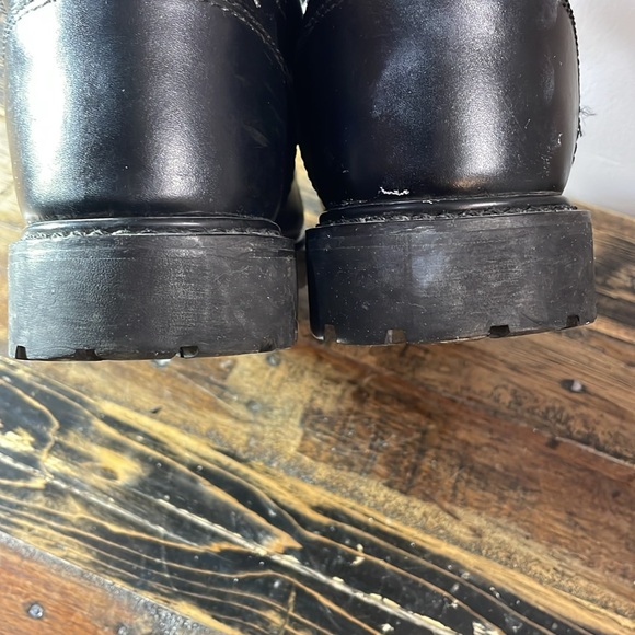 Work Centre steel toe work boots men size 8 black leather - Picture 13 of 17